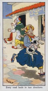 すべての道路は2方向に通じています 作： René Bull